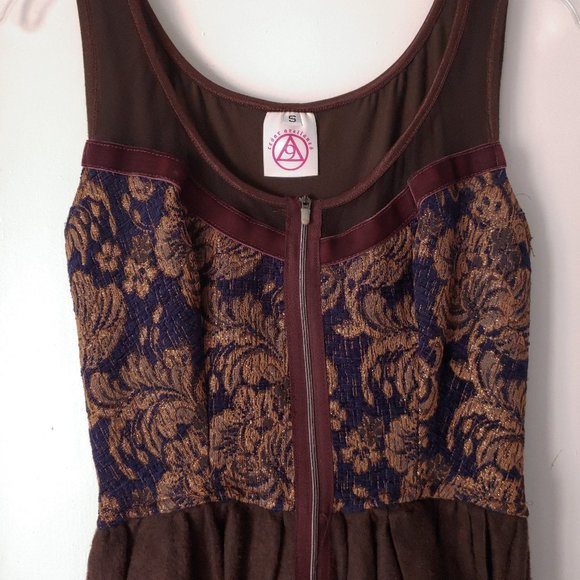 Cesar Arellanes Vintage 90s Renaissance Mini dress - Picture 2 of 7
